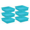 Teal Large Plastic Letter Tray, Pack of 6