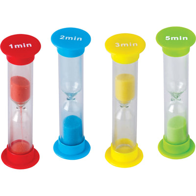 Small Sand Timers Combo Pack, 4 Per Pack, 6 Packs