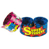 Superhero Super Student Slap Bracelets, 10 Per Pack, 6 Packs