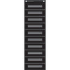 File Storage Pocket Chart, 10 Pockets, Black, 14" x 58"