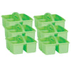 Mint Plastic Storage Caddy, Pack of 6