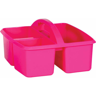 Pink Plastic Storage Caddy, Pack of 6