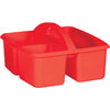 Red Plastic Storage Caddy, Pack of 6