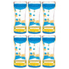 Blue & Yellow Liquid Motion Bubbler, Pack of 6