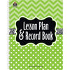 Lime Chevrons and Dots Lesson Plan & Record Book, Pack of 2