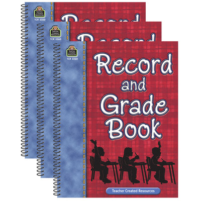 Record & Grade Book, Pack of 3