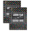 Chalkboard Brights Lesson Plan and Record Book, Pack of 2