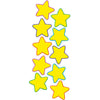 Yellow Stars Accents, 30 Per Pack, 3 Packs