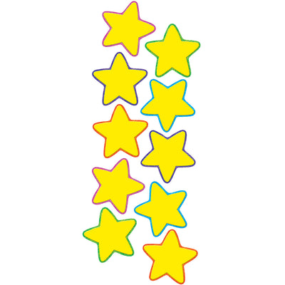 Yellow Stars Accents, 30 Per Pack, 3 Packs