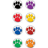 Colorful Paw Prints Mini Stickers, 3-8"Dia, 528 Per Pack, 12 Packs