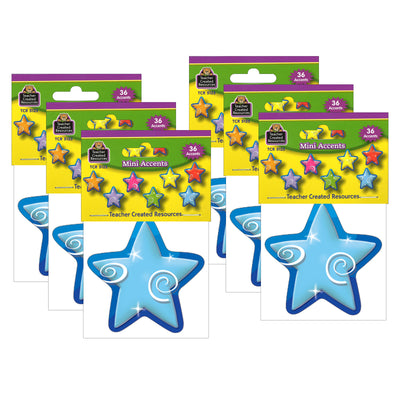Stars Mini Accents, 36 Per Pack, 6 Packs