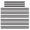 Black and White Stripes Straight Border Trim, 35 Feet Per Pack, 6 Packs