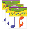 Musical Notes Accents, 30 Per Pack, 3 Packs
