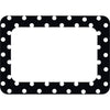 Black Polka Dots 2 Name Tags-Labels, 36 Per Pack, 6 Packs