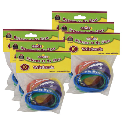 Welcome to My Class Wristbands, 10 Per Pack, 6 Packs