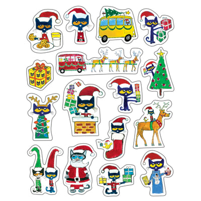 Pete the Cat® Christmas Stickers, 120 Per Pack, 12 Packs