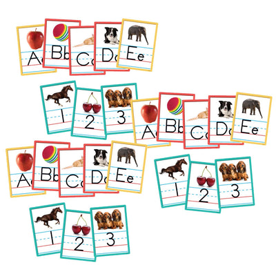 Alphabet and Numbers Accents, 36 Per Pack, 3 Packs