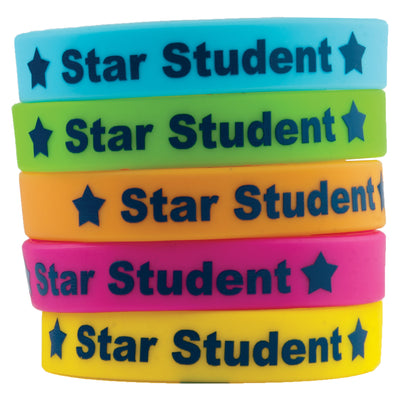 Star Student Wristbands, 10 Per Pack, 6 Packs