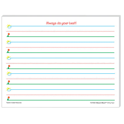 Smart Start K-1 Writing Paper: 100 Sheets Per Pack, 2 Packs
