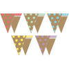 Shabby Chic Double-Sided Pennants, 16 Per Pack, 3 Packs