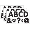 Black Classic 2" Magnetic Letters, 87 Pieces Per Pack, 3 Packs