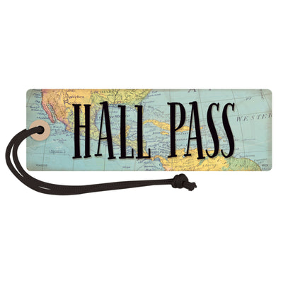 Travel the Map Magnetic Hall Pass, Pack of 6