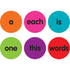 Spot On® Sight Words 1-50 Carpet Markers, 4"