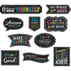 Chalkboard Brights Clingy Thingies® Positive Sayings Accents, 10 Per Pack, 2 Packs