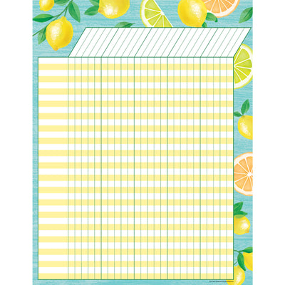 Lemon Zest Incentive Chart, Pack of 6
