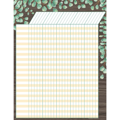 Eucalyptus Incentive Chart, 17" x 22", Pack of 6