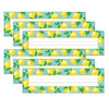 Lemon Zest Flat Name Plates, 11.5" x 3.5", 36 Per Pack, 6 Packs