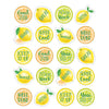 Lemon Zest Stickers, 120 Per Pack, 12 Packs