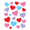 Charming Hearts Stickers, 120 Per Pack, 12 Packs