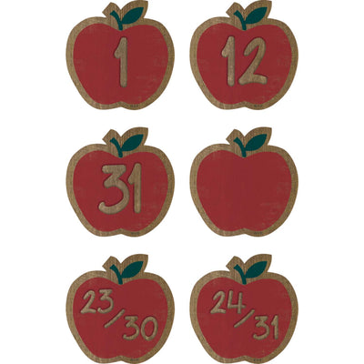 Home Sweet Classroom Apples Calendar Days, 36 Per Pack, 6 Packs