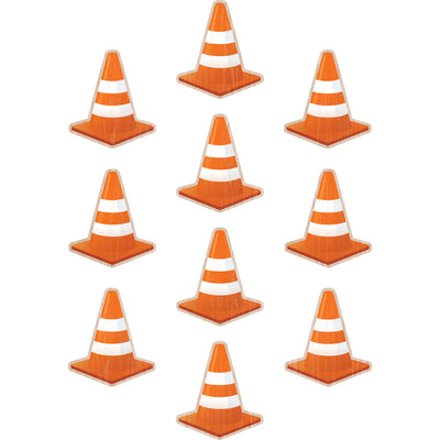 Under Construction Cones Accents, 30 Per Pack, 3 Packs