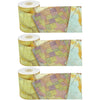 Travel the Map Straight Rolled Border Trim, 50 Feet Per Roll, Pack of 3