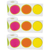 Confetti Colorful Circles Straight Rolled Border Trim, 50 Feet Per Roll, Pack of 3
