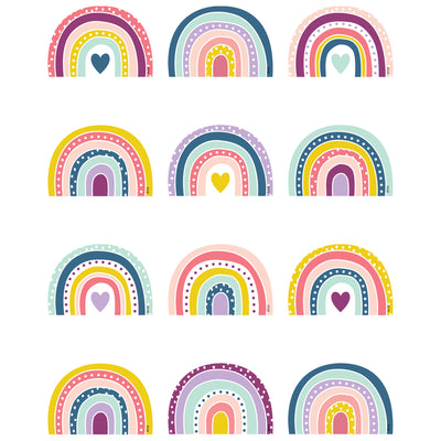 Oh Happy Day Rainbows Mini Accents, 36 Per Pack, 6 Packs