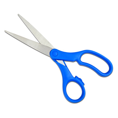 (6 Ea) Scissors 8in Blue Handle
