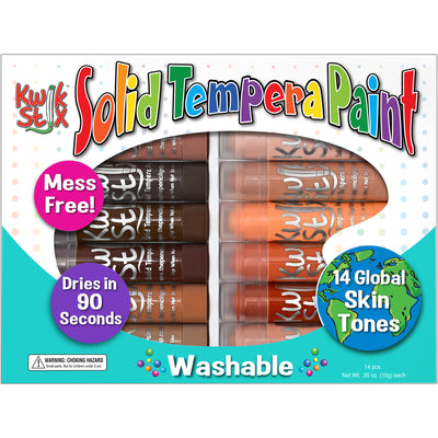 Tempera Paint Sticks Global Skin Tone Set, Pack of 14