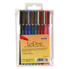LePen® Micro-Fine Point Pen, Basic, 10 Colors