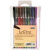 LePen® Micro-Fine Point Pen, Dark, 10 Colors