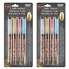 Broad Point Chalk Marker Fine Tip Set 4M, Metallic Colors, 4 Per Pack, 2 Packs
