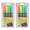 Broad Point Chalk Marker Chisel Tip Set 4H, Fluorescent Colors, 4 Per Pack, 2 Packs