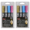 Bistro Chalk Markers, Chisel Tip, Silver, Gold, Blue, Red, 4 Per Pack, 2 Packs