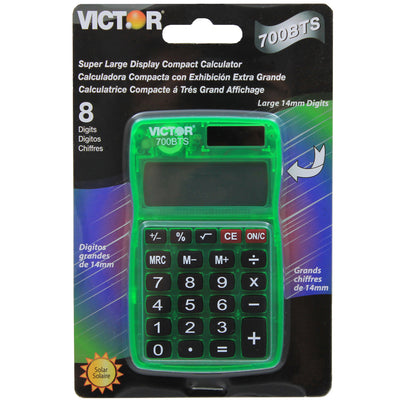 Dual Power Pocket Calculator, Pack of 5
