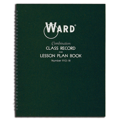 Combination Class Record & Lesson Plan Book (9-10 Weeks, 8 Periods), Pack of 2